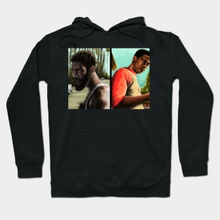 Snowfall "Beginning/End" Franklin Saint portrait (digital) Hoodie